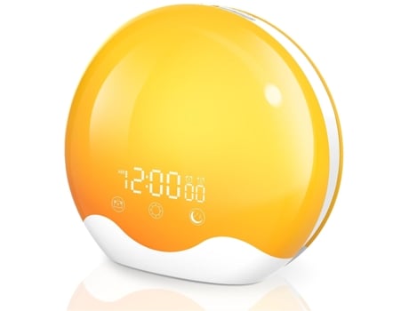 Reloj despertador Sunrise con pantalla táctil y luz de despertador reloj despertador con iluminación de doble cara para personas que duermen mucho ...