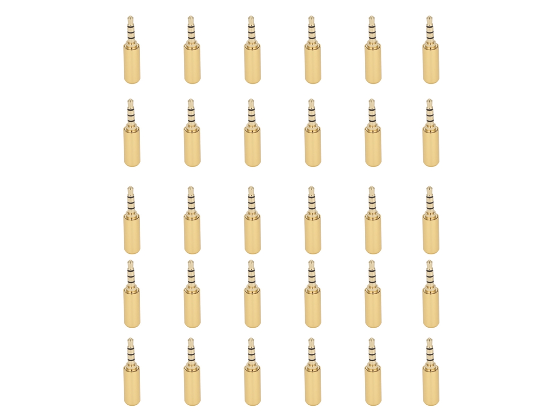 30 Conectores Balanceados De 3,5 Mm Para Cable De Audio De Auriculares.
