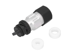Conector De Alimentación Circular De 2 Pines Plug Recto Con Mangas De Caucho Dc 60v 55a C10‑730511‑z2s