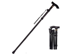 Bastón unisex plegable para caminar libremente, ideal para personas mayores y adultos.