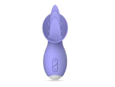 Mini vibrador para lamer la lengua recargable de 10 velocidades para mujeres (púrpura) YIZHOOD