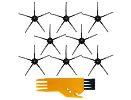 Cepillo lateral negro de cinco brazos para piezas de repuesto para robot de barrido Roborock S6 S60 S65 S5 T6 S5 Max