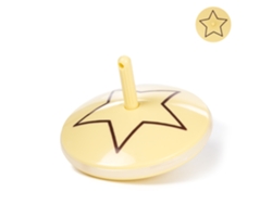 Spinning Speed Twirl Top Squid Con Luces Led. Diseño Galleta Con Estrella.