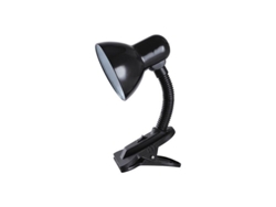 Lámpara de mesa Saidu E27 con abrazadera GSC negra