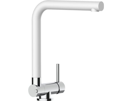 Grifo de Cocina VIZIO Plegable Hasta 45 Mm Tubo Giratoria 360° Cromado Blanco (Latón)