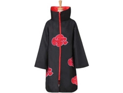 Disfraz De Cosplay De Anime Ninja Akatsuki, Capa Manga, Talla M, Con Nubes Rojas Bordadas Para Halloween