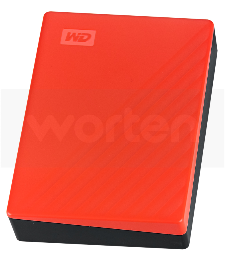 Disco HDD Externo WESTERN DIGITAL My Passport Worldwide (Rojo - 4 TB - USB 3.0)