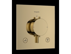 Hansgrohe Ecostat Comfort Termostato Empotrable Para 2 Consumidores, 33711990, Color Óptica Oro Pulido