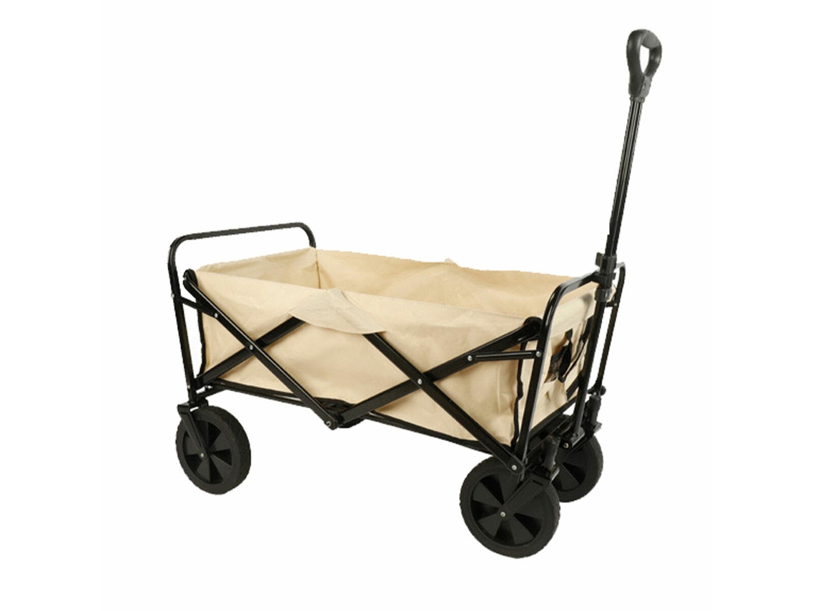 Marbueno Carrito Multiusos Plegable Acero 150 Kg Beige Jardin, Playa Y Camping 86x50x59 Cm 10477