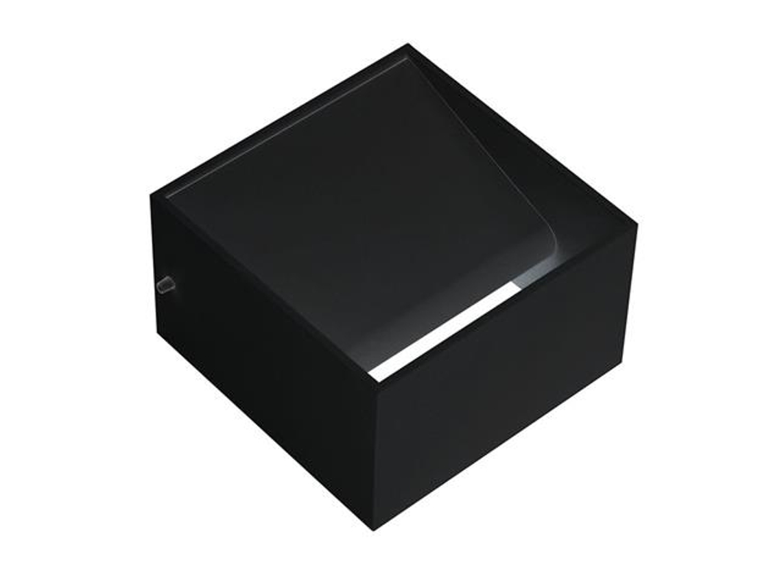 Luz de pared LED negra 8W (Ec. 64W) 4200K Dim. 100x100 mm HOROZ ELECTRIC