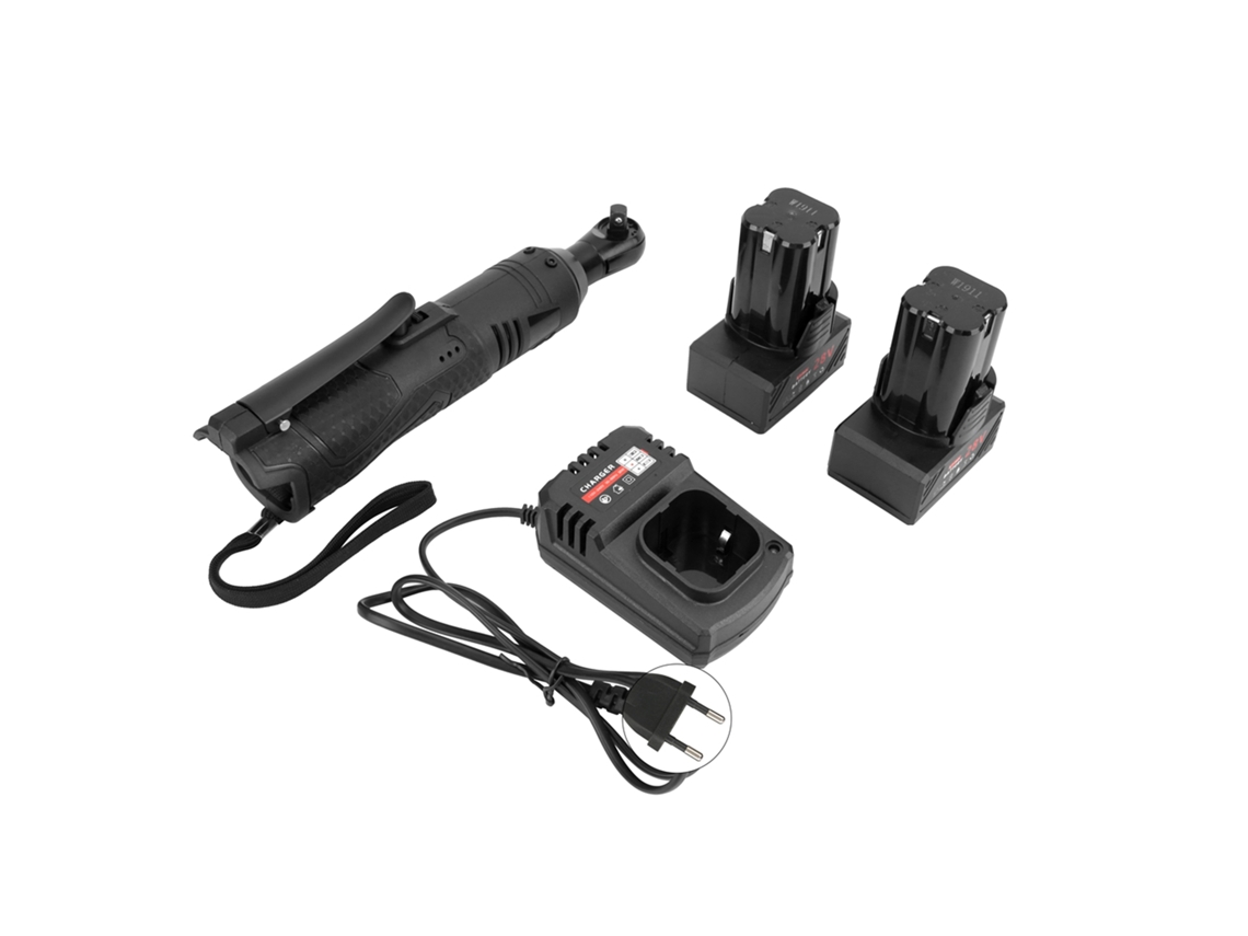 Ratón eléctrico con llave, 28 V, ángulo de 3/8" y 90°, recargable, enchufe UE