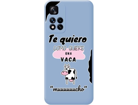 Carcasa para Xiaomi Redmi Note 11 Pro+ Plus 5G TUMUNDOSMARTPHONE Silicona Líquida Dibujos Azul