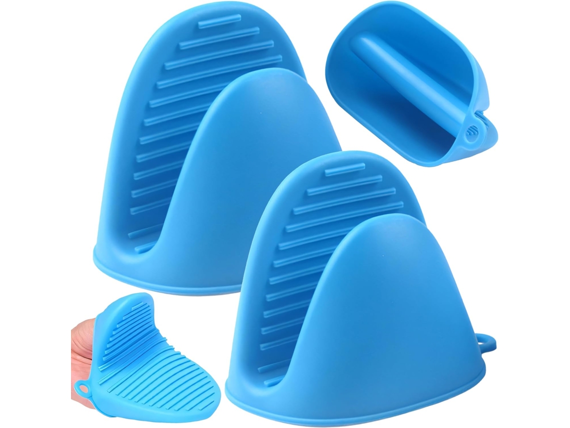 2 guantes de silicona para horno - De -40 °C a +220 °C - Con mangos - Para hornear
