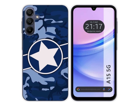 Funda Silicona para Samsung Galaxy A15 diseño Camuflaje 03 Dibujos TUMUNDOSMARTPHONE