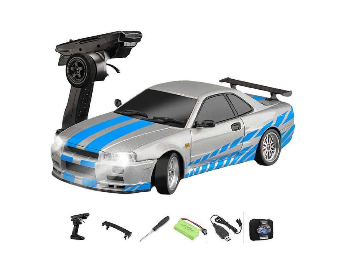 Coche De Radiocontrol A Escala 1/18, Modelo Ld1899, Con Carrocería De Aleación De Aluminio, Giroscopio, Led Y Tracción A Dos Ruedas, Ideal Para Adultos Y Niños.