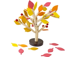 Rompecabezas de árbol de madera, juego educativo de construcción de madera para niños y niñas CHABERLU