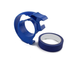 Aplicador de cinta de pintor con herramienta de corte para reparar y embellecer grietas en azulejos (azul)