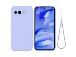Funda Para Google Pixel 10a, De Silicona De Color Sólido Con Cordón, Color Morado. Gertiz