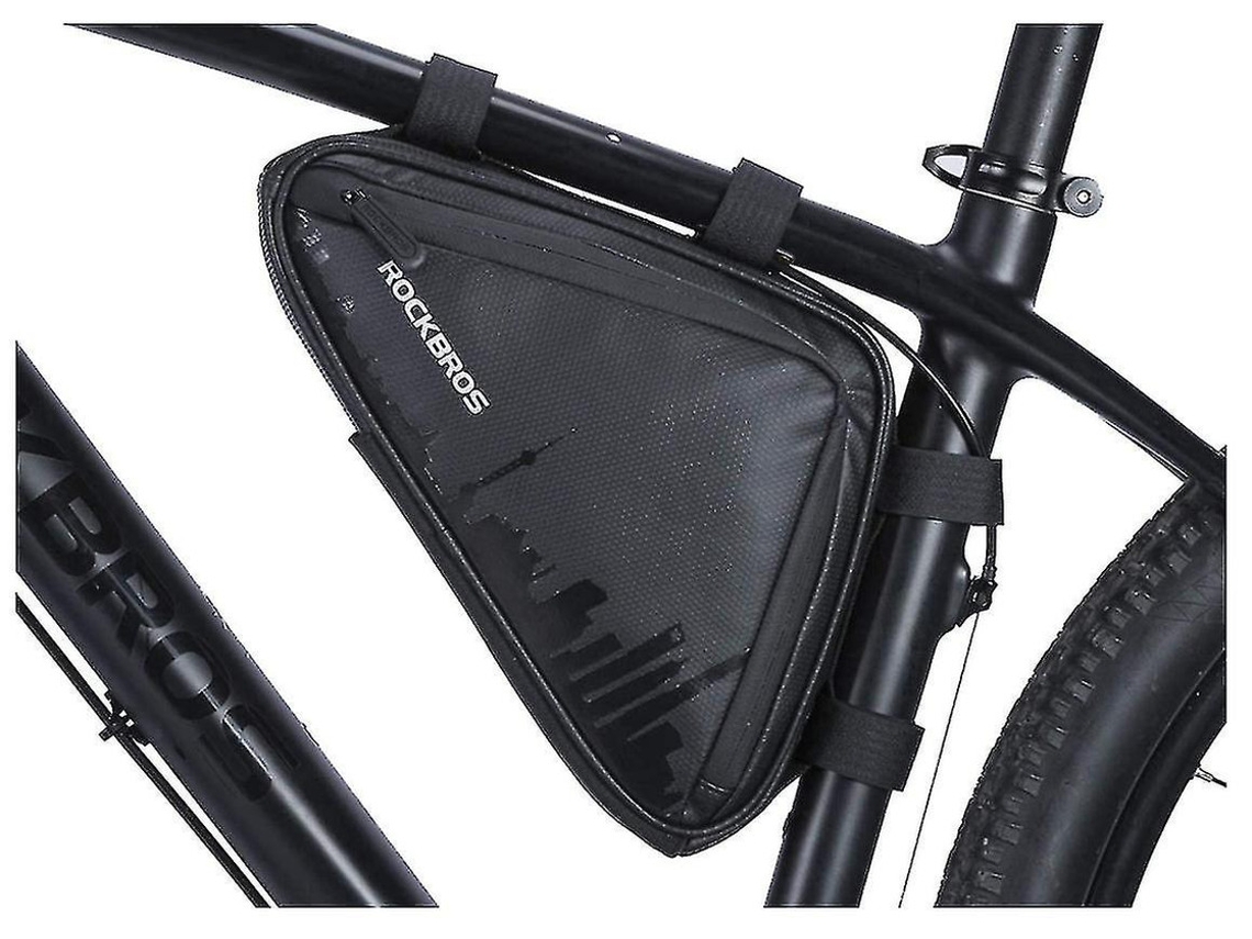 Bolsa triangular para bicicleta de montaña, 1,5 l, IPX8, color negro, Yizhood