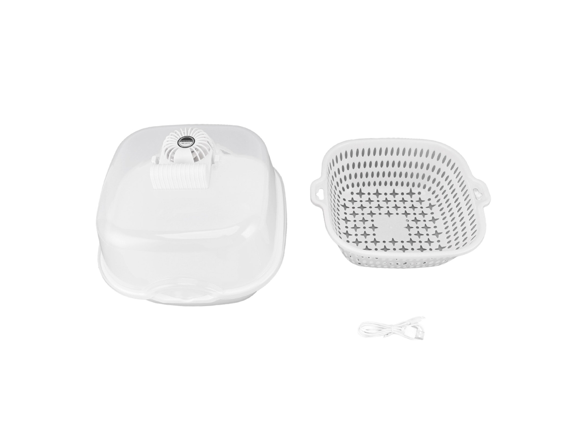 Caja De Descongelación Doméstica De Gran Capacidad Con Desagüe, Dos Niveles, Temporizador, Usb, Uv 5v