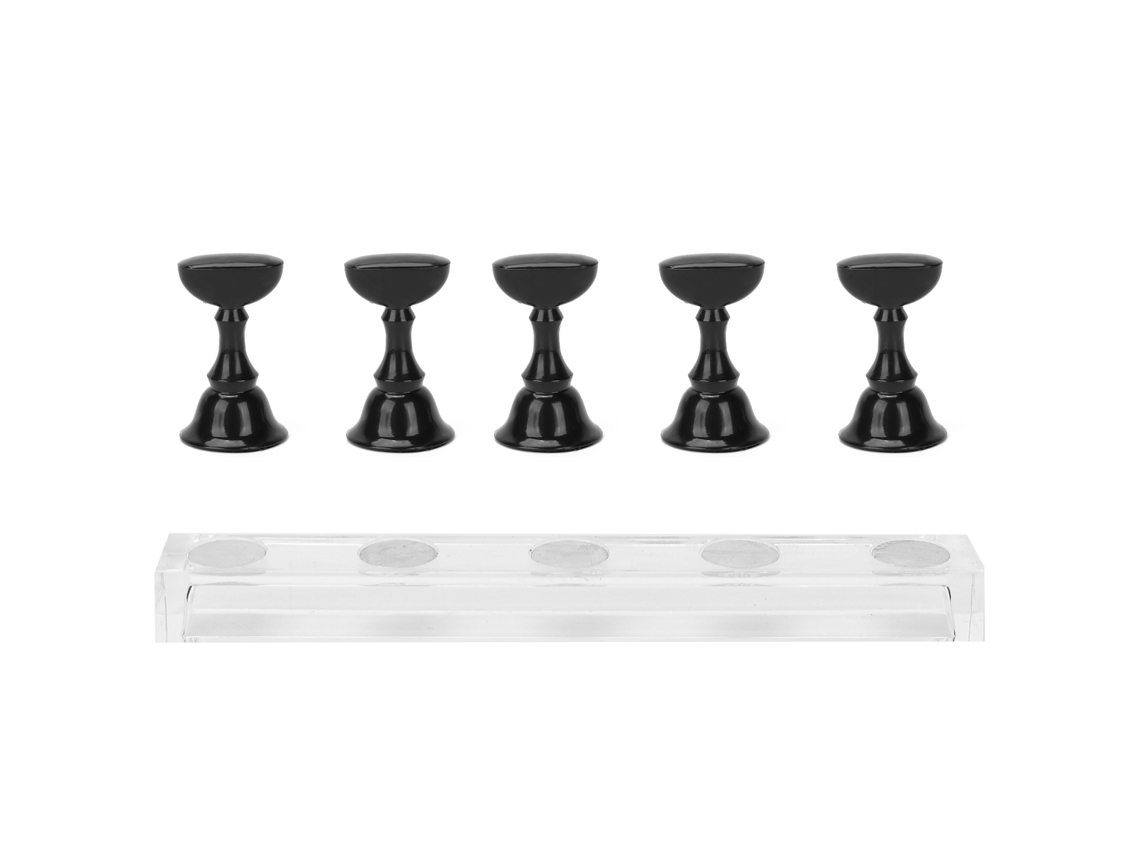 Soporte magnético para uñas postizas, soporte para uñas de manicura, práctica de arte de uñas