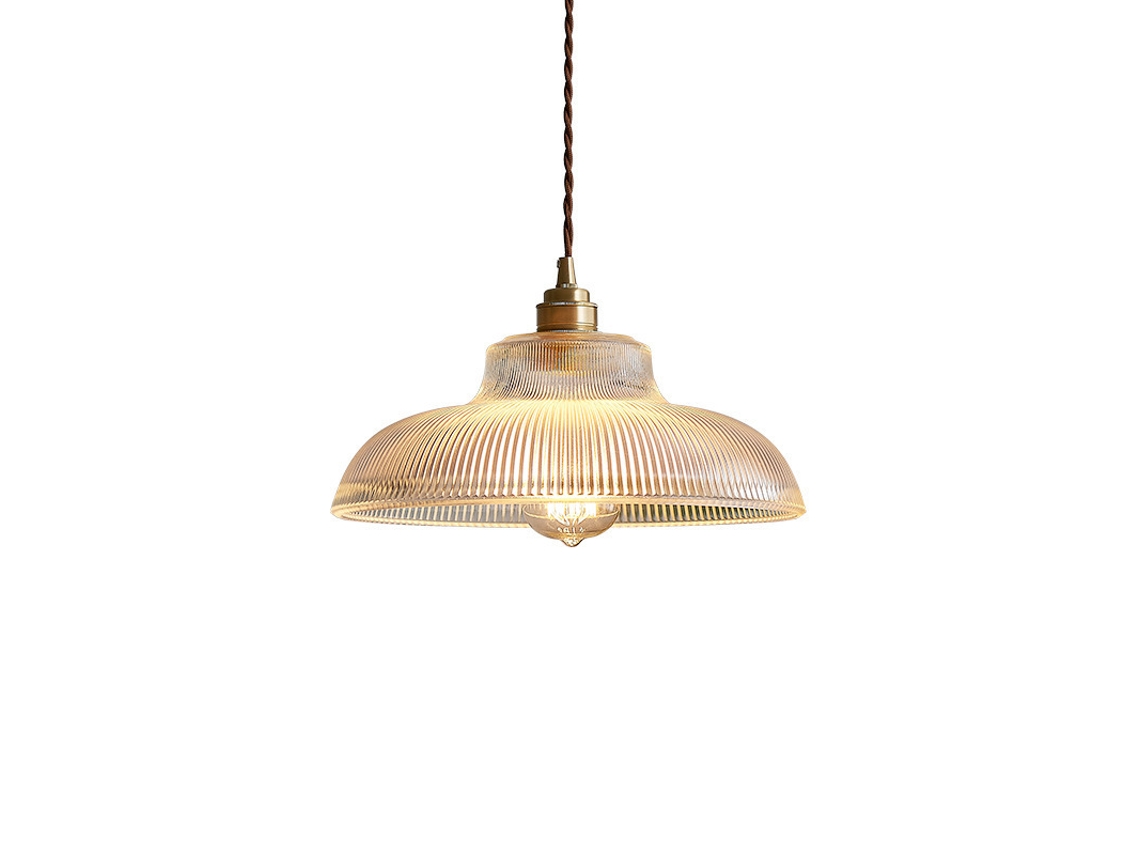 Lustre Pendente Vidro Iluminação Lustre Decoração Interior Redonda Transparente(sem Fonte Luminosa)