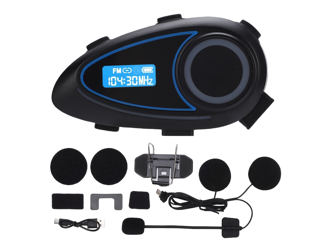 Auriculares Para Casco De Motocicleta Con Bluetooth (impermeables, Cancelación De Ruido)