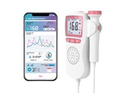 Bebé Ultrasonidos Detector Fetal Doppler Latido Del Corazón Monitores De Frecuencia Cardíaca Salud Szsmart Rosa