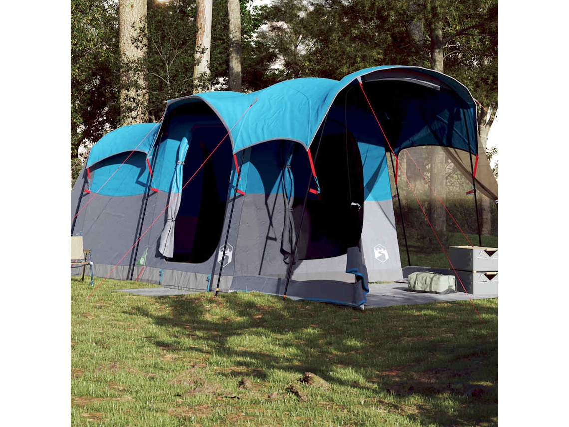 Tienda De Campaña Familiar Túnel 8 Personas Impermeable Azul
