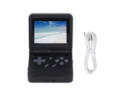 Consola De Juegos Portátil V90 Flip De 3 Pulgadas Con Pantalla Ips, Compatible Con 15 Emuladores Y Hasta 512 Gb De Almacenamiento. Regalo Ideal Para Navidad O Cumpleaños. 16 Gb De Ram.