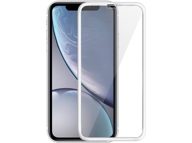 Protector de Cristal Templado AVIZAR 9H iPhone XR Blanco