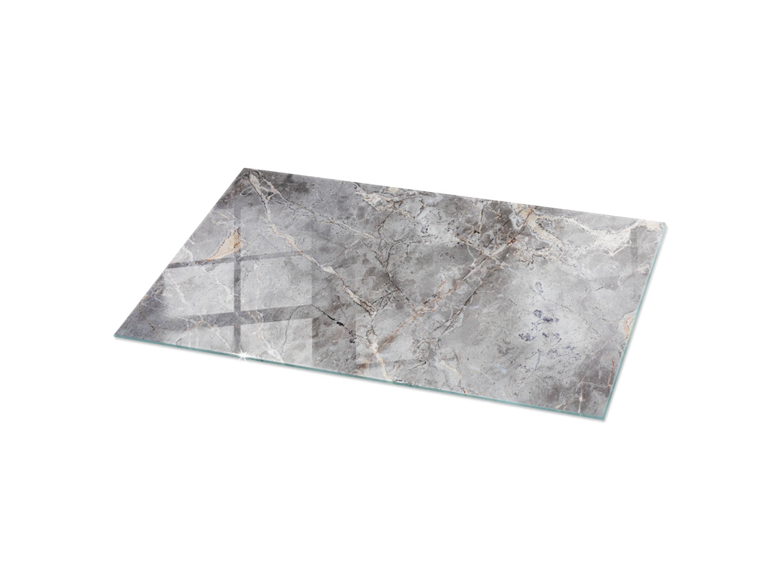 Tablero de mesa rectangular de Espelharte (100 x 50 cm - Diseño de mármol natural - Gris)