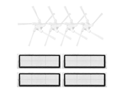Filtros Hepa De Repuesto Compatibles Con La Aspiradora Xiaomi Dreame Bot W10 W10pro, 4 Cepillos Laterales, 4 Filtros Hepa. Accesorio Para Aspiradora.