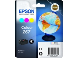 Cartucho de tinta original EPSON, 267, Globe 6,7 ml, Color, C13T26704010, T2670
