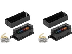 2 X 12v Caja De Relés De Fusibles Para Automóviles De 11 Vías Con 5 Pines Y Fusibles Para Automóviles