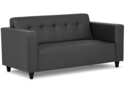Sofá 3 Plazas BUDWING Pedro Negro - Tejido Acolchado (170 x 60 x 79 cm)