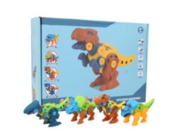 Brinquedo De Dinossauro Montagem Diy Conjunto Parafuso Porca 4 Estilos Modelo Educativo