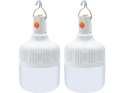 2026-2 Linternas De Camping Portátiles, Lámpara Recargable Usb 500 Lúmenes Super Brillante Con 2 Modos De Luz Impermeable