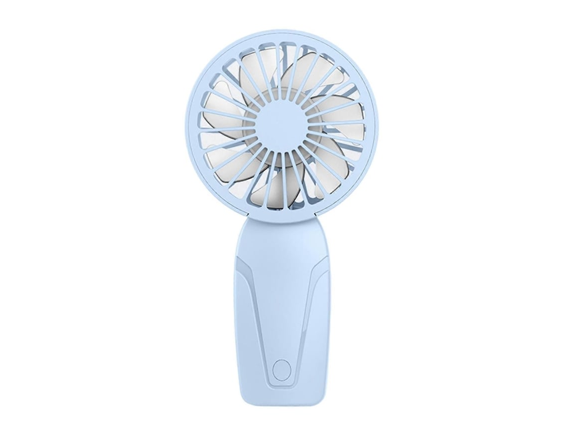 Ventilador Portátil Recarregável De 600mah Com 3 Velocidades, Silencioso E Ideal Para Uso Externo, Na Cor Branca.