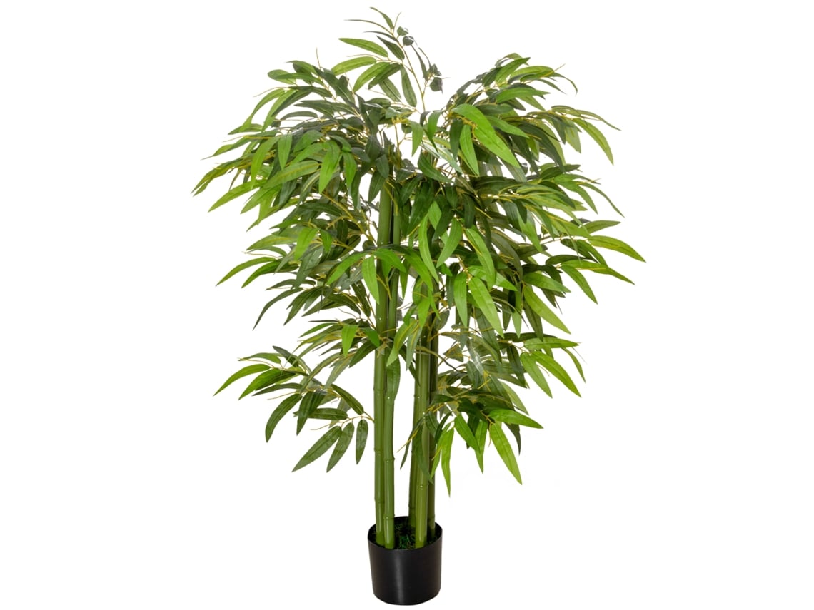 Planta artificial EOOCOO (bambú, 140 cm, 780 hojas)