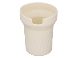 Elegante Protector De Silicona Antiarañazos Para La Base De Vasos Stanley De 40 Oz, Color Blanco Marfil.