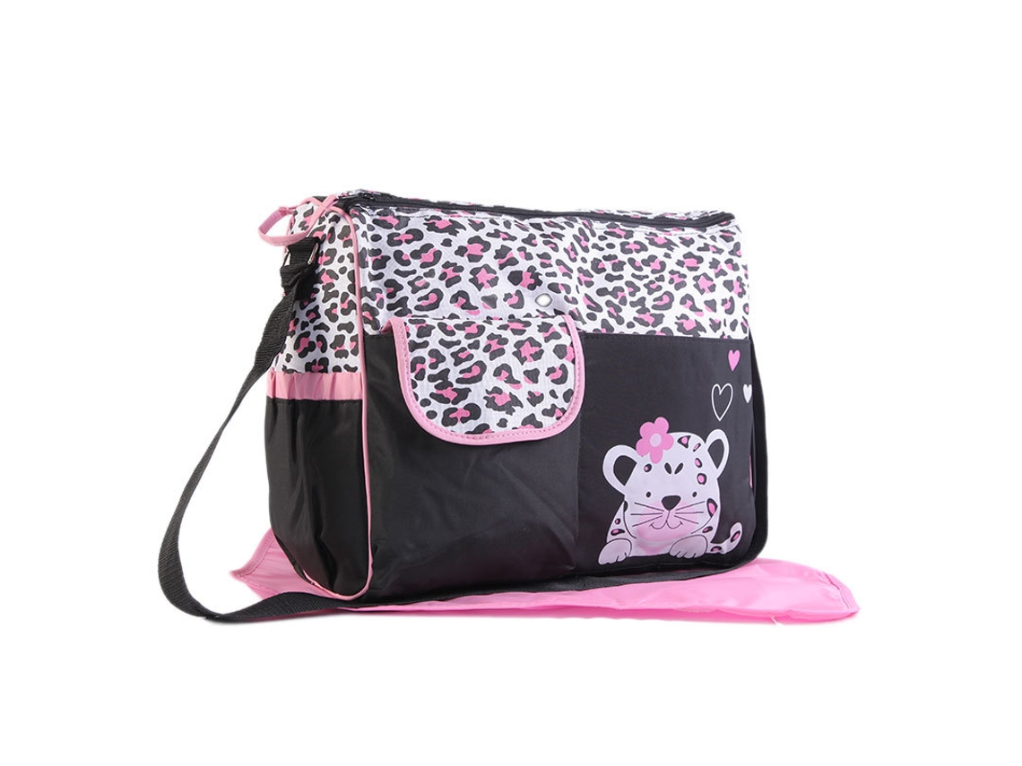 Bolsa Mamãe Mãe E Bebê Cuich Bolso Cambiador Impermeable Para Pañales De Bebé, Bolso De Hombro Con Estera De Viaje (verde Jirafa)