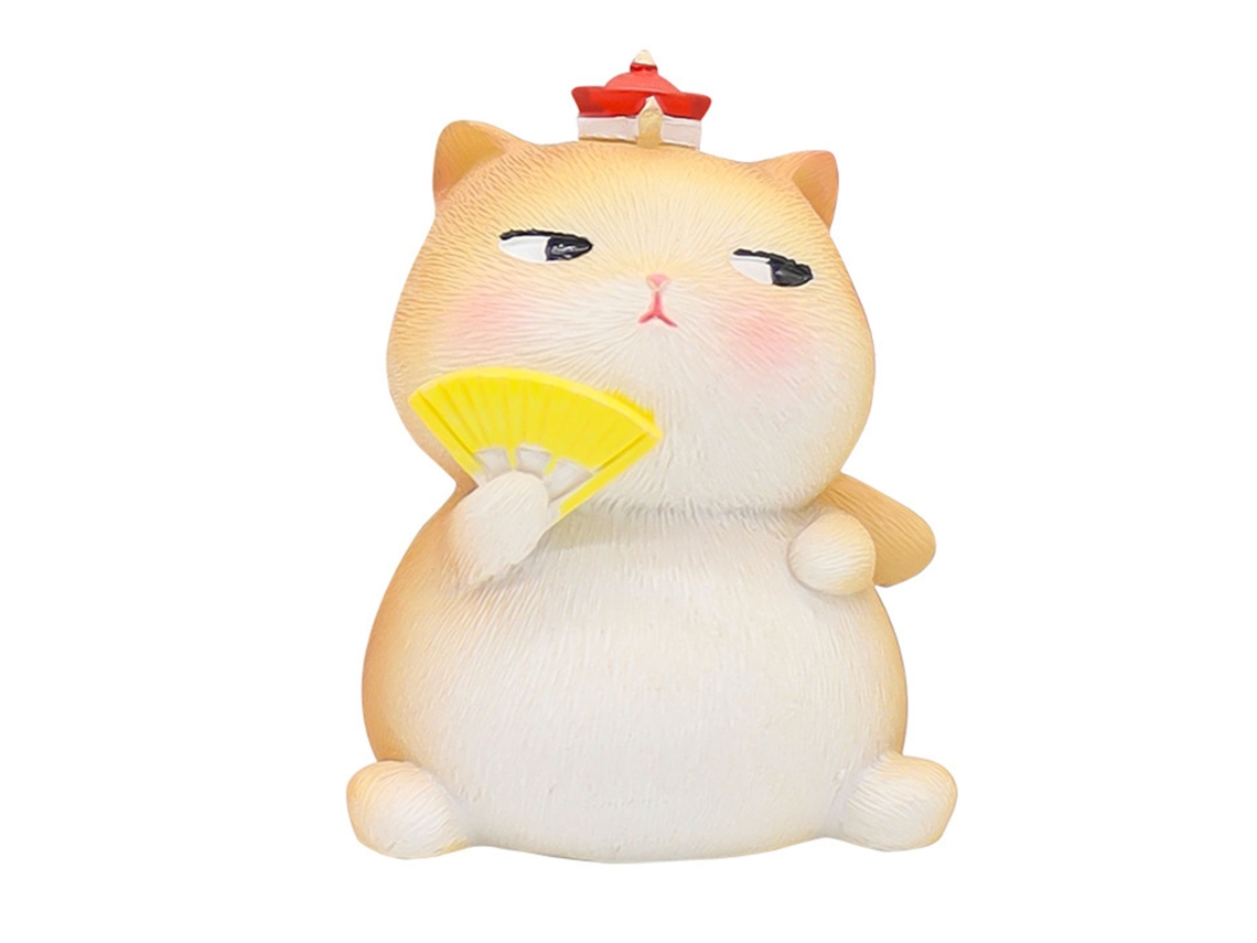 Linda Escultura Decorativa De Resina Con Forma De Gato Antiguo, Mini Adorno Para Mesa Y Hogar.