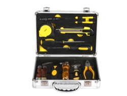 Kit de herramientas para reparaciones del hogar con caja de almacenamiento