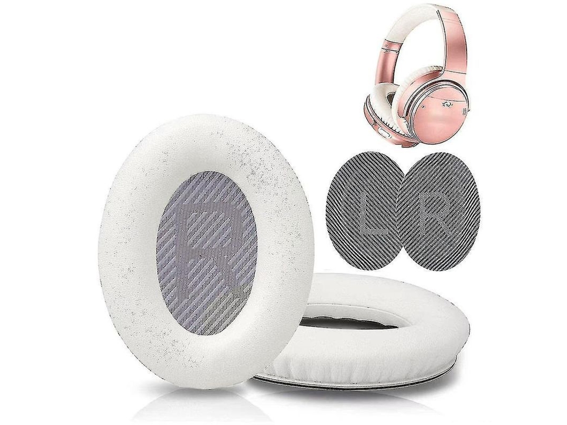 Almohadillas Para Auriculares Bose Qc35/25/15: Repuesto De Piel Sintética, Suave Y Duradera.