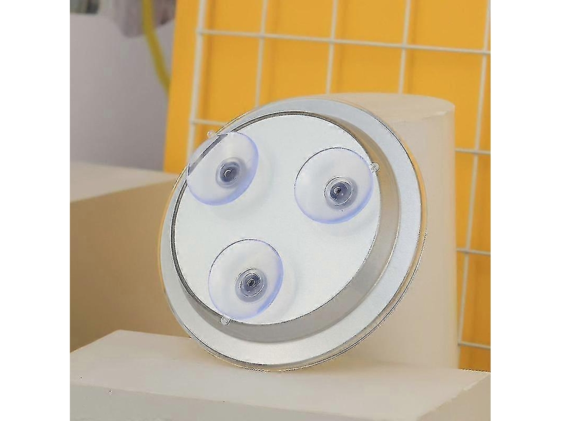 Rebe-espejo De Maquillaje 20x De Lupa Con 3 Ventosas Herramientas De Cosmética 1 Unidad Plata