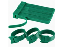 120 Organizadores De Cables Ajustables Y Reutilizables De 15 Cm Henten Home Verde