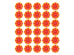 30 Flores De Repuesto Para Comederos De Colibríes Con Puertas De Alimentación, Color Amarillo Y Rojo (núcleo Rojo).
