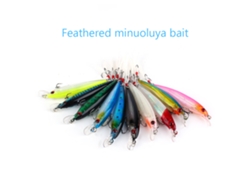 Lure Minnow De Plumas (atracción Biónica De Peces, Juego Conveniente) Vendido En Un Juego De 10