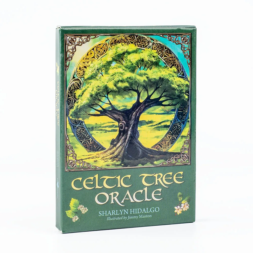 Baraja De Cartas Del Oráculo Del Árbol Celta, 25 Cartas, 10,2 X 7,2 Cm, Versión En Inglés, Formato De Sobremesa.